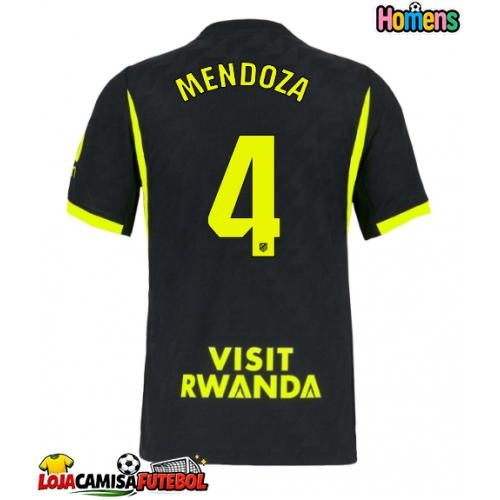 Camisa de Futebol Atletico Madrid Rodrigo Mendoza #4 Equipamento Secundário 2026-27 Manga Curta